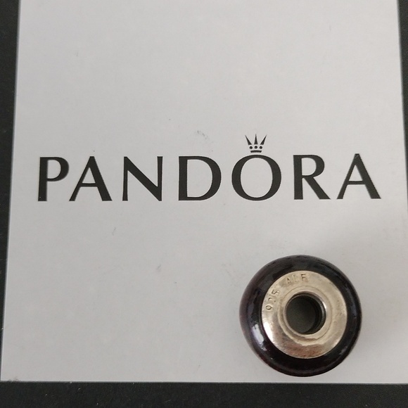 Pandora Retired Coracao de Negro Wood Bead - 790704 - Picture 4 of 5